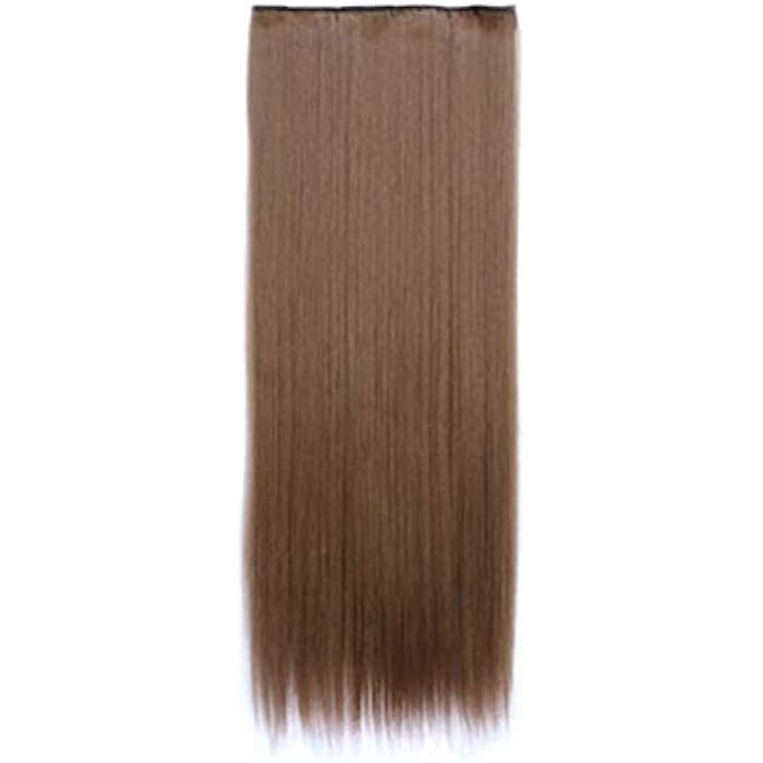 DILLARDS Simulation Straight Hair Long Wig Hair Piece To Modify Face Shape To Extend Hair For Female Brown - Image 2